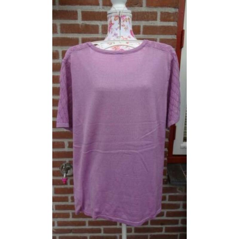 Prachtige Vintage/Retro Dames Trui/Tuniek Lila Mt 44 Zgan !
