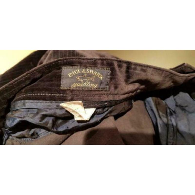 Paul & Shark dames broek - fluweel donkerblauw - maat 48