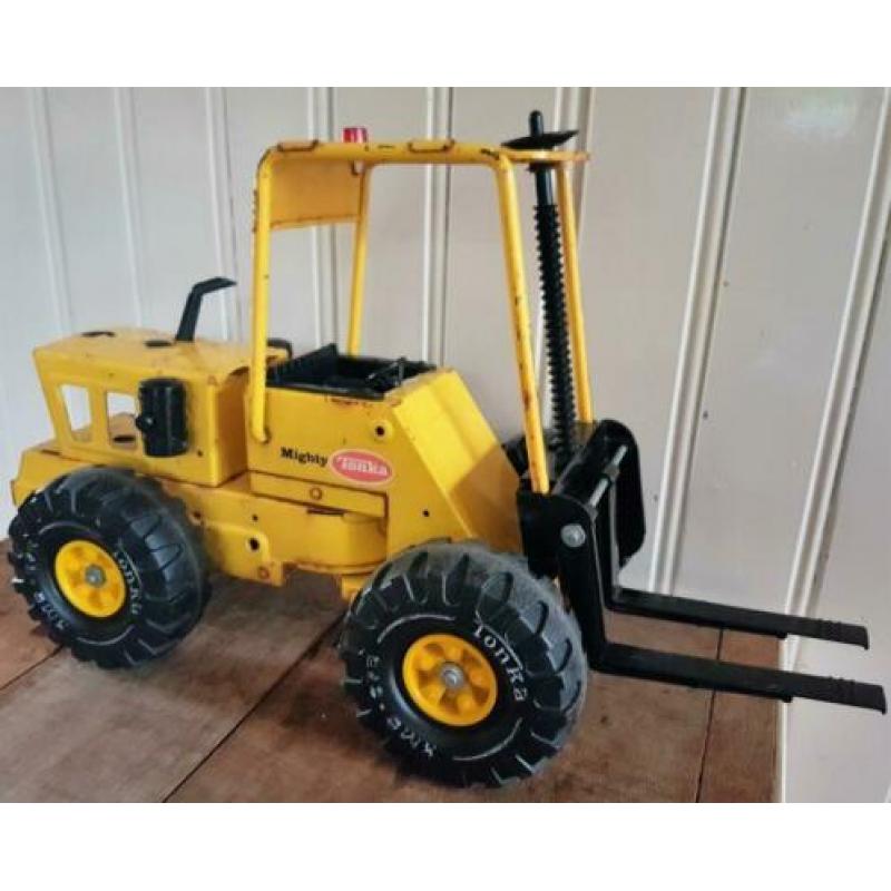 Tonka Mighty heftruck, vintage, 50cm groot