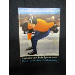 Schaatskampioenschappen, logboek Bob Spaak