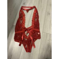 Nieuw sexy rode body maat S/M