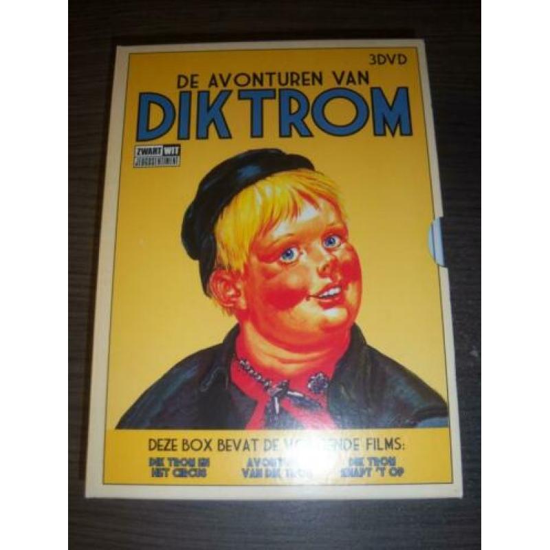 De Avonturen van Dik Trom 3 dvd box in nieuwstaat