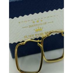 18karat Goud Loop Oorbellen met 780 gold hallmark