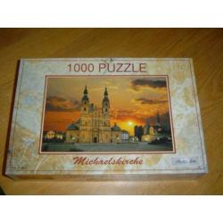 6 puzzels: Michaelskirche, paard, vissen, R.Poortvliet, mint