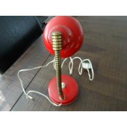Een retro vintage Tafellampje.