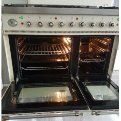 Uitstekende Boretti fornuis 5_pits 90cm oven in afzuigkap