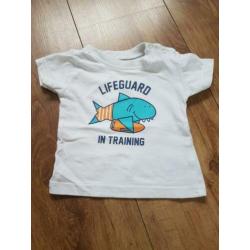 Setje korte broek en t-shirt maat 62