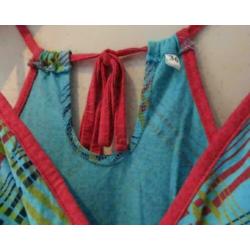 Summer '67 blauwe mouwloze jurk maat 36