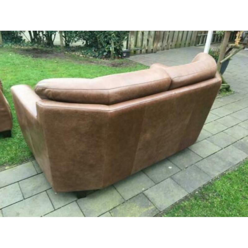 Set: Bank en 2 fauteuil s! ( piloten leer )