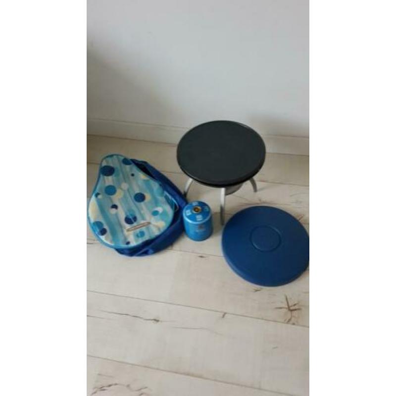Camping party grill, plaat wok op gas.merk camingaz
