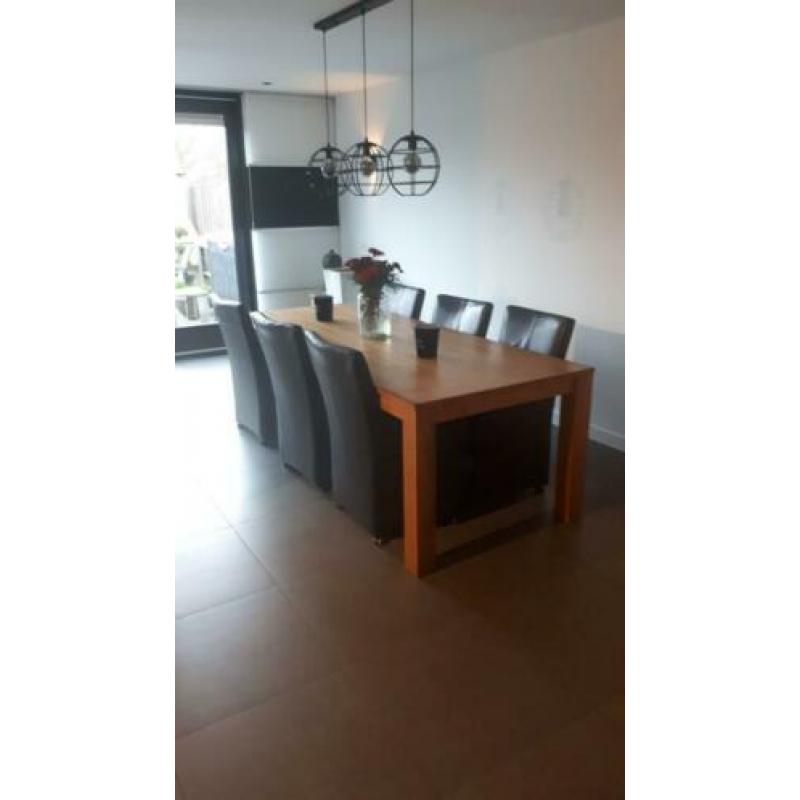 Grote Teak houten eettafel