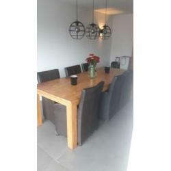 Grote Teak houten eettafel