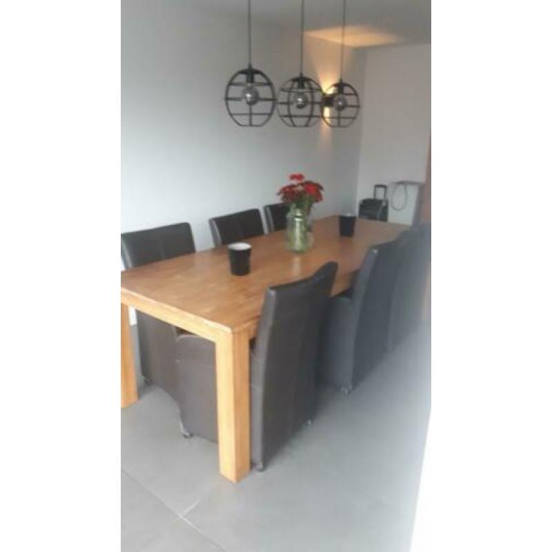 Grote Teak houten eettafel