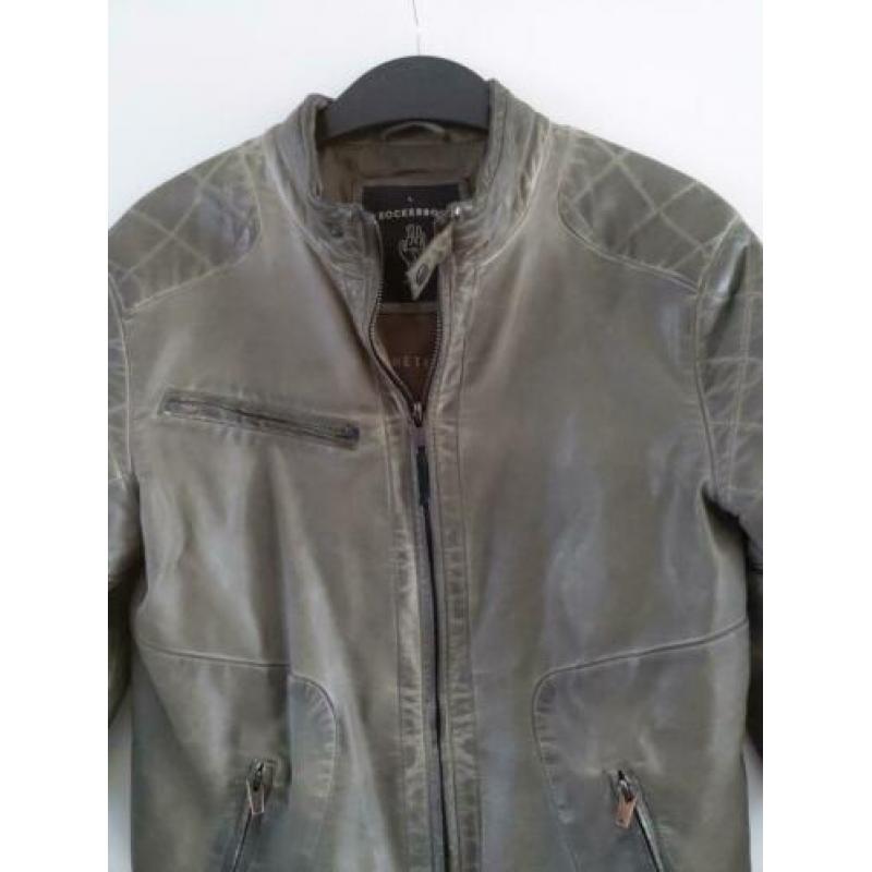 ROCKER BOX gaaf leren jack maat L