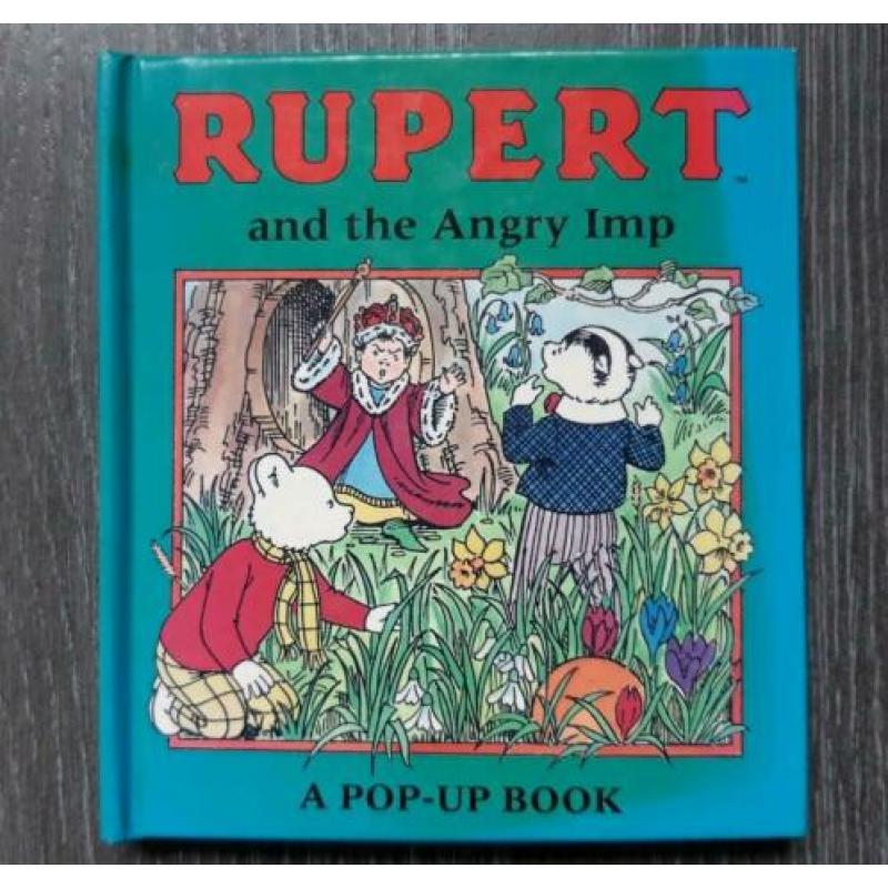 Klein pop-upboekje Rupert Bear/and the Angry Imp