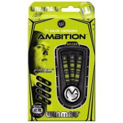 Winmau dartpijlen Michael van Gerwen Ambition black brass 22