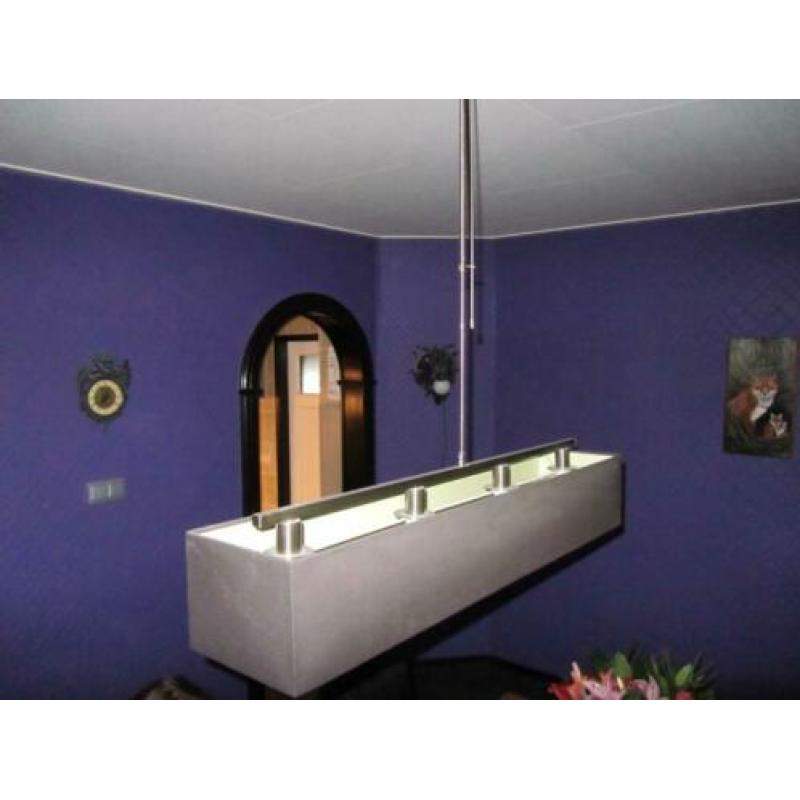 Zwartgrijze hanglamp met dimmer lamp plafond dimbaar licht