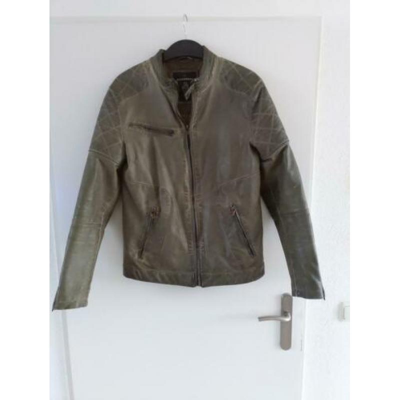 ROCKER BOX gaaf leren jack maat L