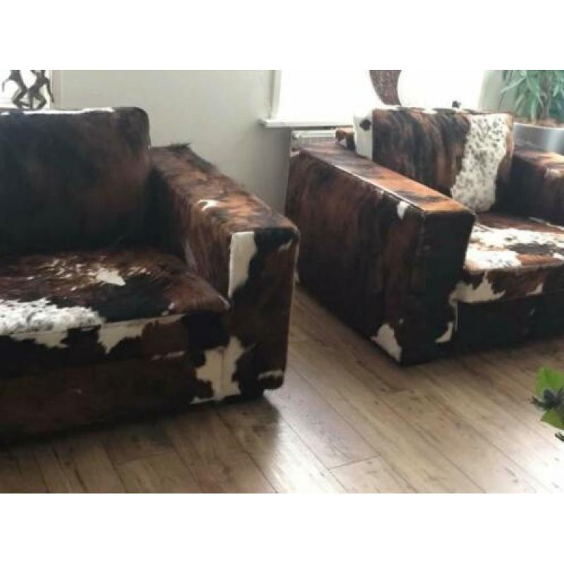 Stoelen koeienhuid