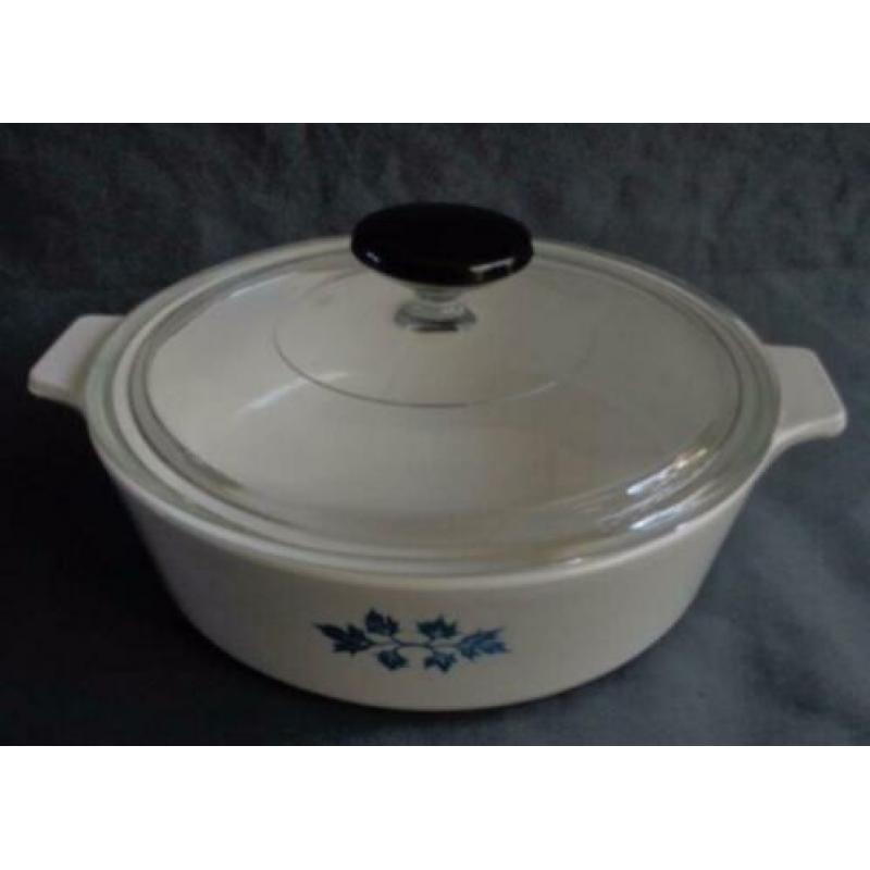 BLUE BAND PYROFLAM ovenschaal oven pan H11xO19,5cm dekschaal