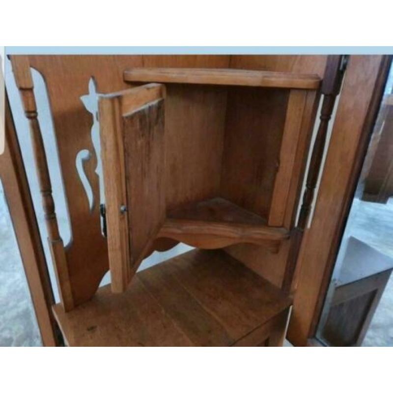 Prachtige antieke eiken kaptafel ook leuk om te restylen