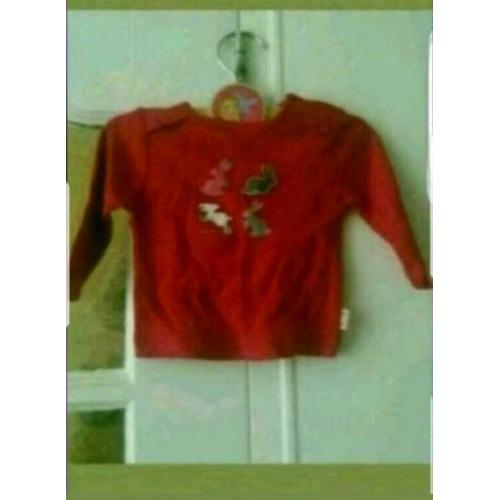 Nieuw rood t-shirt maat 56