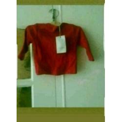 Nieuw rood t-shirt maat 56
