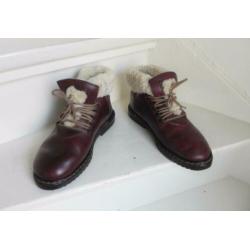 2288 VINTAGE lams bont veter boots schoenen 37 38