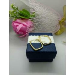 18karat Goud Loop Oorbellen met 780 gold hallmark