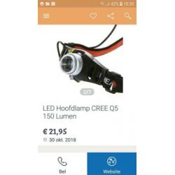 Nieuwe hoofdlamp 150 lumen