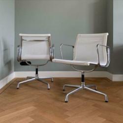 6x Vitra EA108 Aluminium Chair, Charles & Ray Eames
