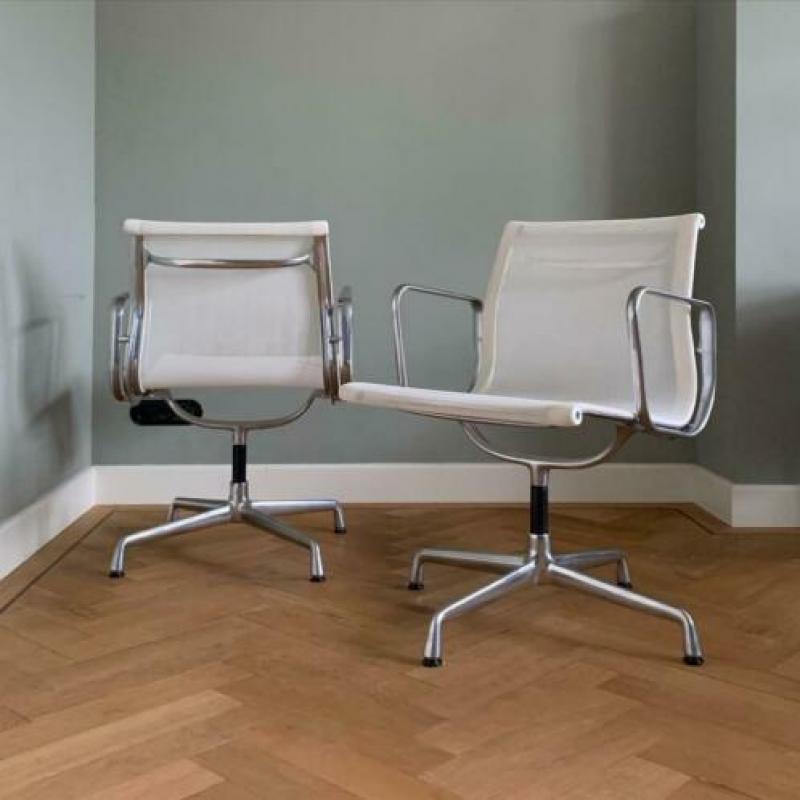 6x Vitra EA108 Aluminium Chair, Charles & Ray Eames
