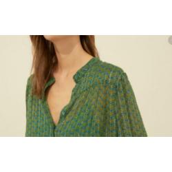 NIEUW Ba&sh supermooie groene blouse (mt 2) rok (mt 3)