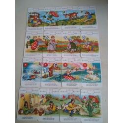 Vintage kwartet freddies avontuurlijke luchtreis jaren 70