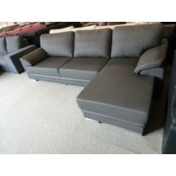 nr32 grijs leder loungebank