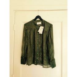 NIEUW Ba&sh supermooie groene blouse (mt 2) rok (mt 3)