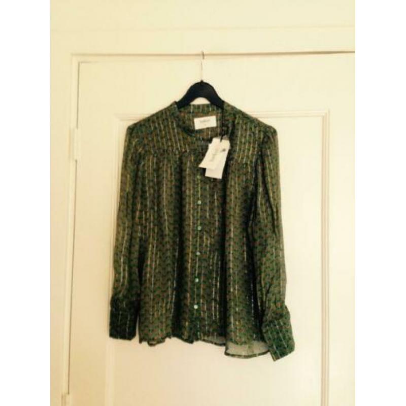NIEUW Ba&sh supermooie groene blouse (mt 2) rok (mt 3)