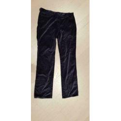 Paul & Shark dames broek - fluweel donkerblauw - maat 48