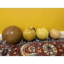 W_ medicijnballen vintage bal leer