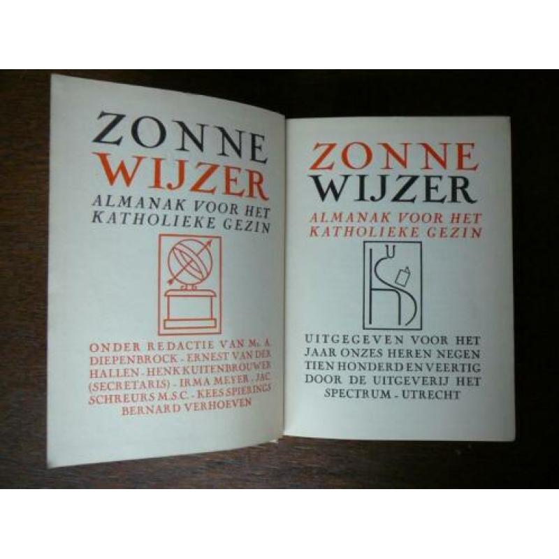Zonnewijzer 1940, almanak voor het katholieke gezin