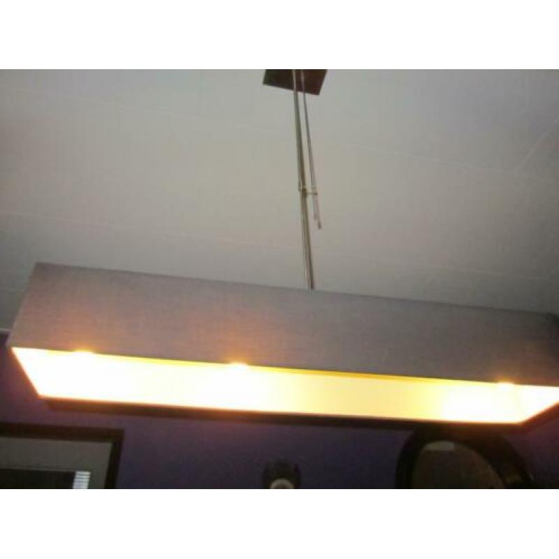 Zwartgrijze hanglamp met dimmer lamp plafond dimbaar licht