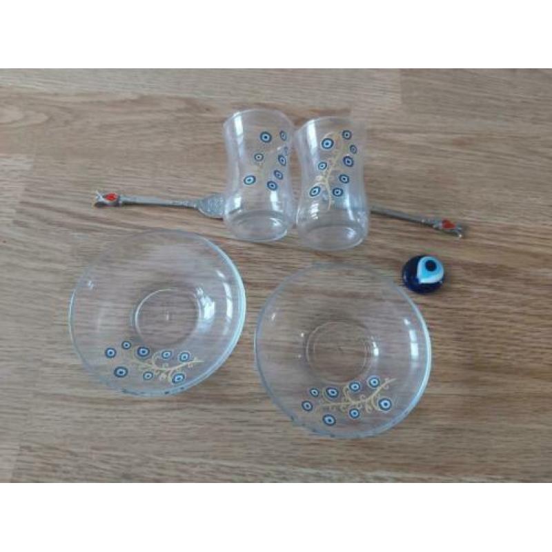 Grieks glas setje