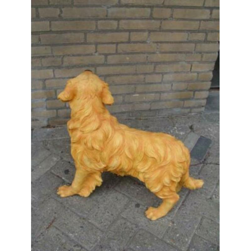 Golden Retriever Beeld van Kunststof Koperboutique Yvonne