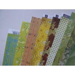 68 vellen scrapbook papier/karton van 30,5 x 30,5 cm.