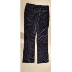 Paul & Shark dames broek - fluweel donkerblauw - maat 48