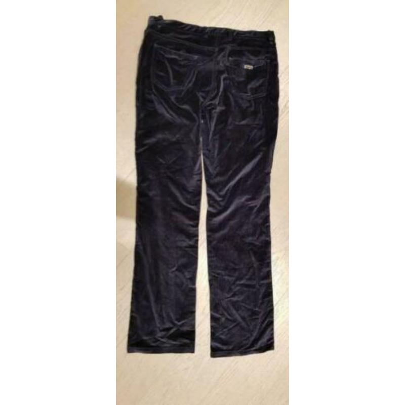 Paul & Shark dames broek - fluweel donkerblauw - maat 48