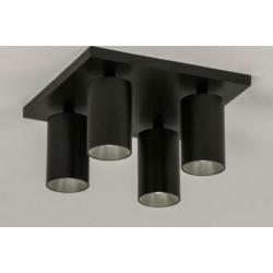 design plafondlamp spots zwart of wit keuken slaapkamer lamp