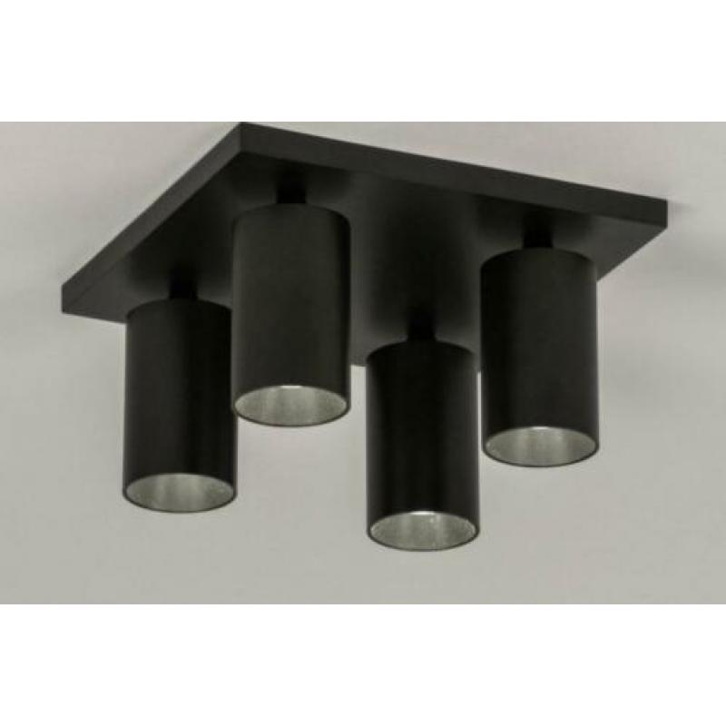 design plafondlamp spots zwart of wit keuken slaapkamer lamp