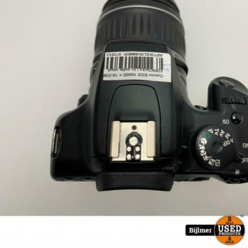 Canon EOS 1000D + 18-55MM lens 5289Clicks | In nette staat