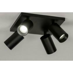 design plafondlamp spots zwart of wit keuken slaapkamer lamp